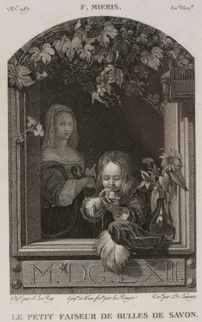 Denis-Sébastien Leroy, Lerouge and De Launay - Den lille sæbeboblemager, efter Frans van Mieris den ældre - 1802-1815 af Denis Sebastien Leroy