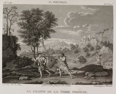 Denis-Sébastien Leroy, Saulx og Bovinet - Druen fra det forjættede land, efter Nicolas Poussin - 1802-1815 af Denis Sebastien Leroy