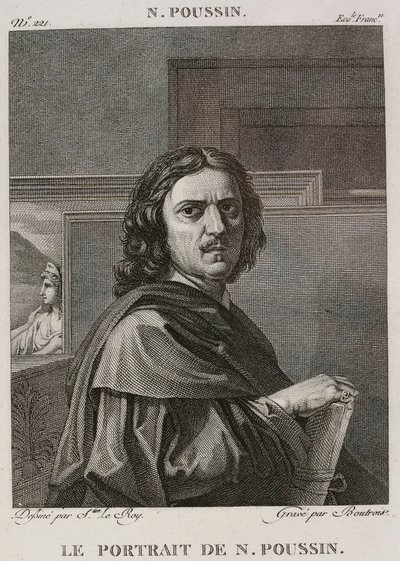 Denis-Sébastien Leroy et Boutrois - Portrættet af Nicolas Poussin, efter Nicolas Poussin - 1802-1815 af Denis Sebastien Leroy