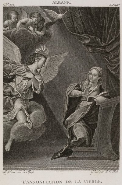 Denis-Sébastien Leroy et Le Villain - Jomfruens bebudelse, efter Francesco Albani - 1802-1815 af Denis Sebastien Leroy