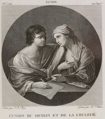 Denis-Sébastien Leroy og Le Villain - Foreningen af tegning og farve, efter Guido Reni - 1802-1815 af Denis Sebastien Leroy