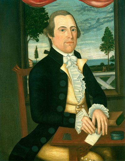 Kaptajn Elisha Denison, ca. 1790 af Denison Limner