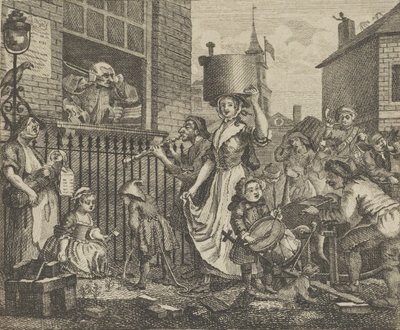 Den rasende musiker, ca. 1800. af Dent