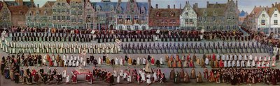 Ommegang i Bruxelles den 31. maj 1615: Notre Dame de Sablon procession af Denys van Alsloot