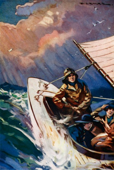 De gik mod ulven (farvelitografi) af Derek Charles Eyles