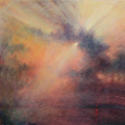 Estuary, 2022 (Olie on Canvas) af Derek Hare