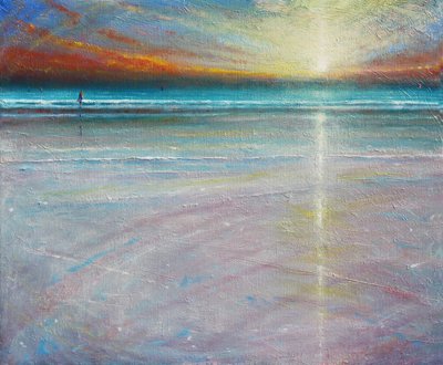 Stillness of Evening, 2020 (Olie on Canvas) af Derek Hare