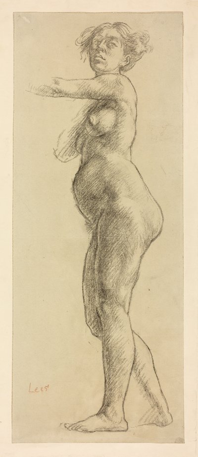Et studie af en kvindelig figur af Derwent Lees