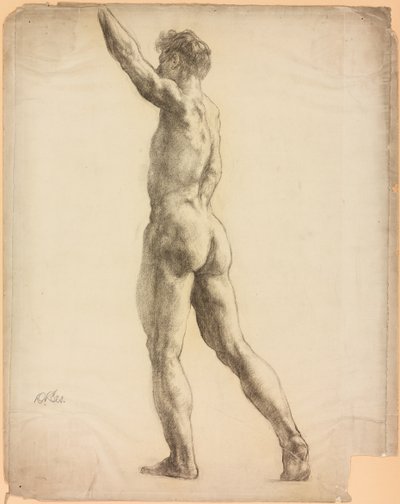 Et studie af en mandlig figur af Derwent Lees