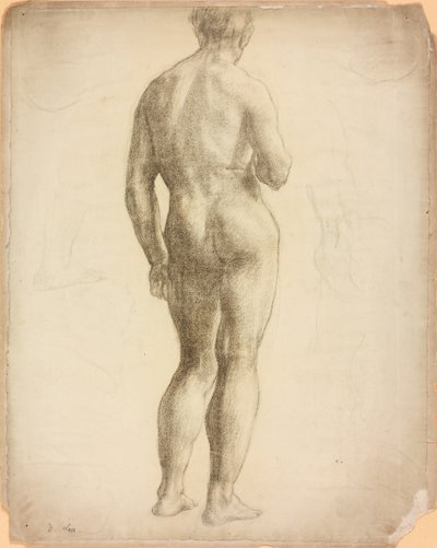 Et studie af en mandlig figur af Derwent Lees