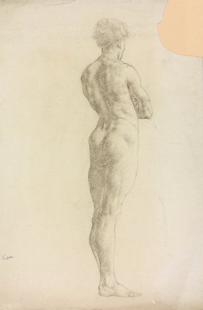 Et studie af en mandlig figur af Derwent Lees