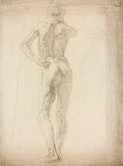 Et studie af en mandlig figur af Derwent Lees