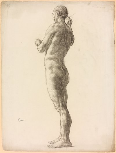Et studie af en mandlig figur af Derwent Lees