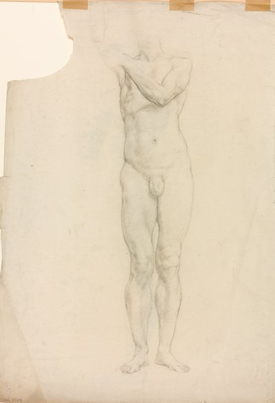 Et studie af en mandlig figur af Derwent Lees