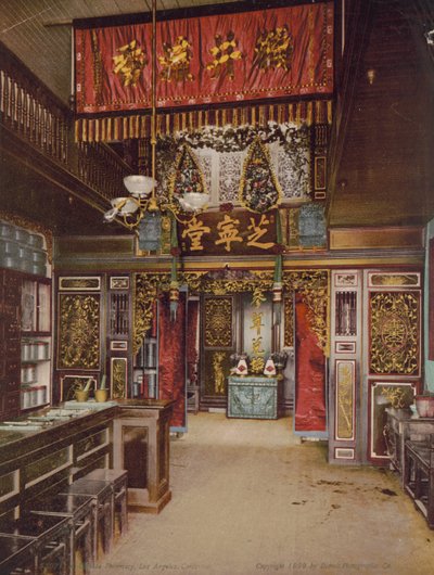 Chinese pharmacy, Los Angeles, California, 1899dani af Detroit Photographic Co.