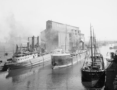 Great Northern Elevator og shipping, Buffalo, New York af Detroit Publishing Co.