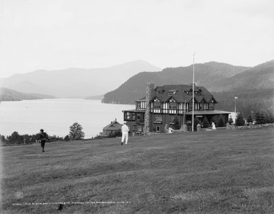 Lake Placid og Whiteface Mountain fra Stevens House, Adirondack Mountains, N.Y., ca. 1909 af Detroit Publishing Co.