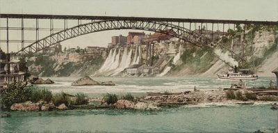 Niagara, møller og Grand Trunk Bridge, ca. 1900 af Detroit Publishing Co.