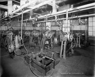 Testrummet, Leland & Faulconer Manufacturing Company, Detroit af Detroit Publishing Co.