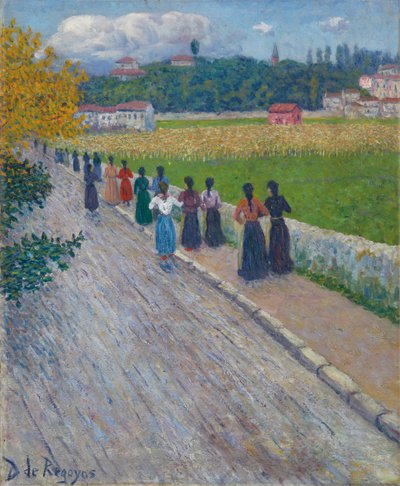 Forlader fabrikken, 1902 af Diario or Dario de Regoyos y Valdes