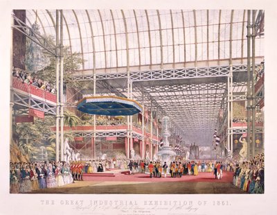 Store udstilling, Crystal Palace, Hyde Park, London, 1851 af Dickinson Brothers