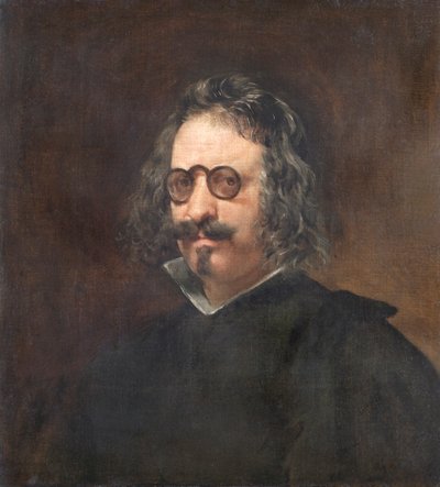 Francisco Gomez de Quevedo y Villegas af Diego Rodriguez de Silva (studio of) Velazquez