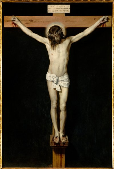 Kristus korsfæster. Maleri af Diego Rodriguez de Silva y Velasquez (1599-1660) af Diego Velázquez