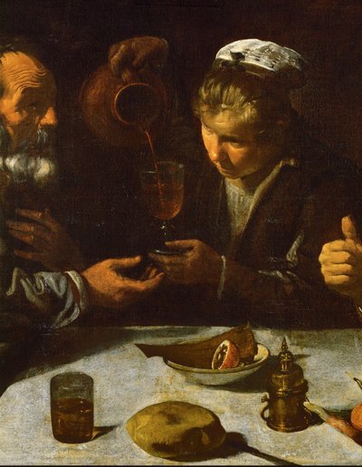 The Lunch (olie på lærred) af Diego Rodriguez de Silva y Velazquez