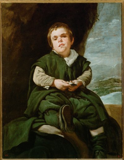 El Nino de Valecas, Francisco Lezcano, hofnar (maleri på lærred) af Diego Rodriguez de Silva y Velazquez
