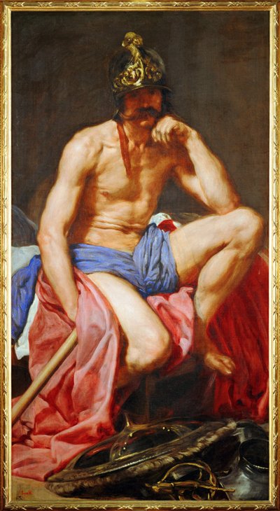 God Mars (maleri på lærred) af Diego Rodriguez de Silva y Velazquez