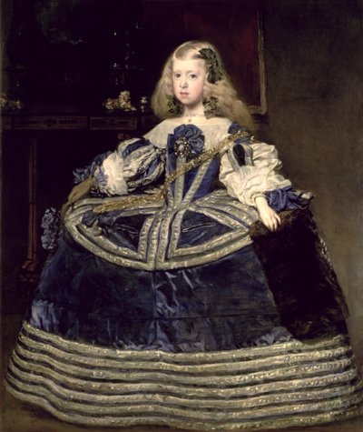 Infanta Margarita Teresa i en blå kjole af Diego Velázquez