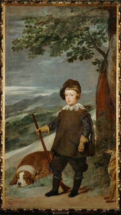 Infante Balthasar Carlos i jagtkjole (maleri på lærred) af Diego Rodriguez de Silva y Velazquez