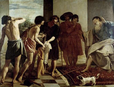 Jacob modtager Giuseppes tunika af Diego Rodriguez de Silva y Velazquez