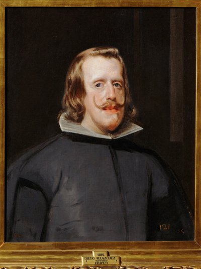 Kong Felipe IV af Spanien ... (maleri på lærred) af Diego Rodriguez de Silva y Velazquez