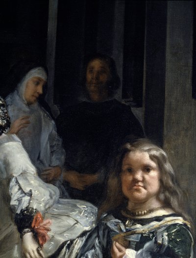 Las Meninas. Detalje: nonne og dværg af Diego Rodriguez de Silva y Velazquez