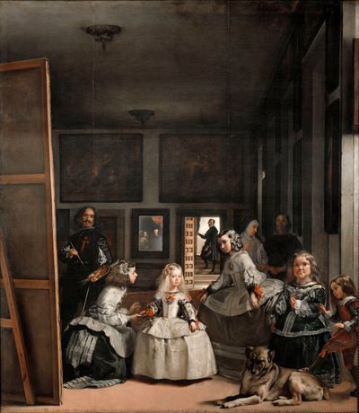 Las Meninas eller The Family of Philip IV, c 1656 (olie på lærred) af Diego Velázquez