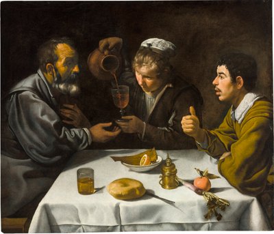 Le dejeuner - The Luncheon, af Velazquez, Diego (1599-1660). Olie på lærred, ca. 1618. Mål : 96x112 cm. Szepmuveszeti Muzeum, Budapest af Diego Velázquez