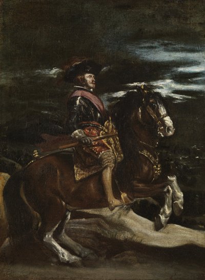 Filip IV til hest, c.1640-60 af Diego Velázquez
