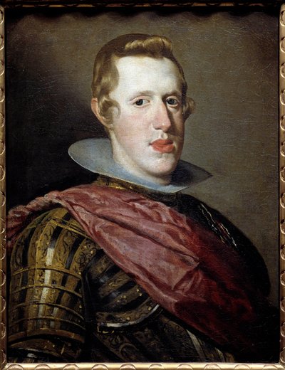 Portræt af Filip IV (1605-1665), konge af Spanien. Maleri af Diego Rodriguez de Silva y Velasquez (1599-1660) af Diego Velázquez
