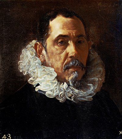 Miehen muotokuva (Francisco Pacheco?), C.1620 (öljy kankaalle) af Diego Rodriguez de Silva y Velazquez