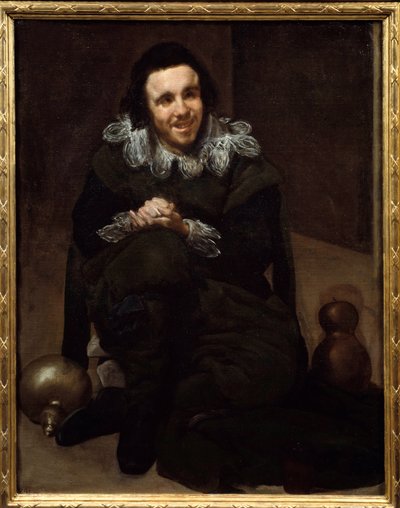 Portræt af Jester Don Juan Pumpkins. Maleri af Diego Rodriguez de Silva og Velasquez (1599-1660) af Diego Velázquez