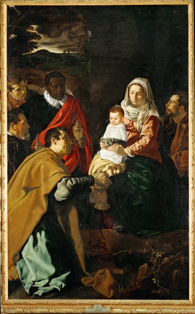 The Adoration of the Magi ... (maleri på lærred) af Diego Rodriguez de Silva y Velazquez