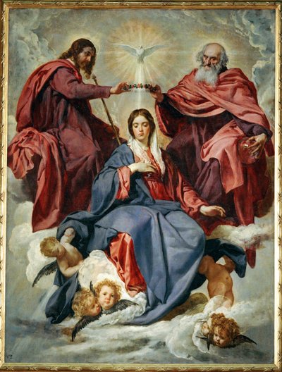 The Coronation of the Virgin, malet omkring 1641 til Queen