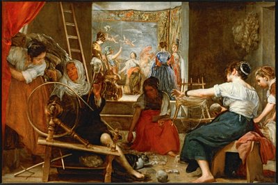 Fablen om Arachne ... (maleri på lærred) af Diego Rodriguez de Silva y Velazquez