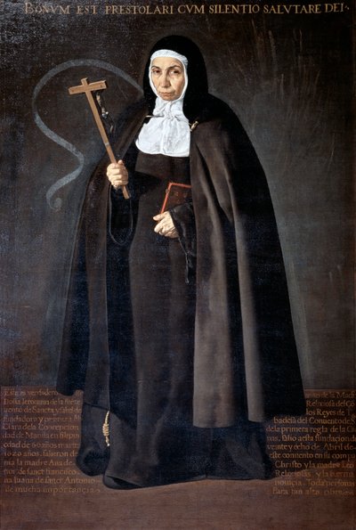 Abbedisse Jeronima de la Fuente, 1620. af Diego Velázquez