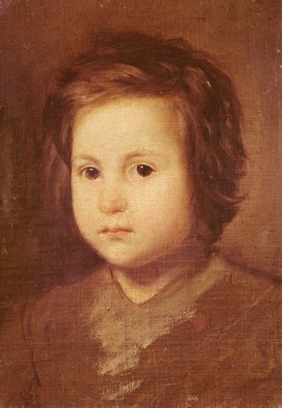 Hoved af et barn, 1650 af Diego Velázquez