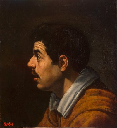 Leder af en mand i profil, ca. 1616-1617 af Diego Velázquez