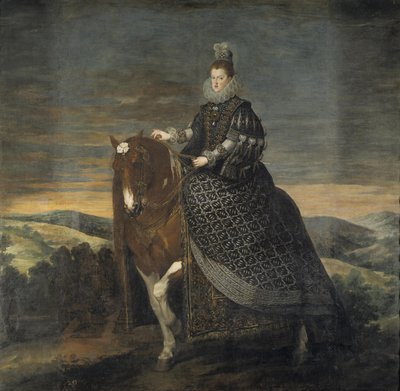 Dronning Margrethe af Østrig til hest af Diego Velázquez