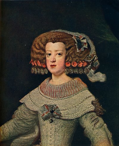 Portræt af Dronning Marie-Anne, Mariana af Østrig, 1652, 1910 af Diego Velázquez