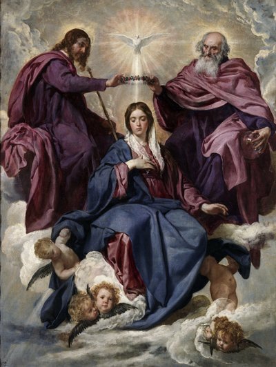 Jomfruens kroning, 1635-1636 af Diego Velázquez